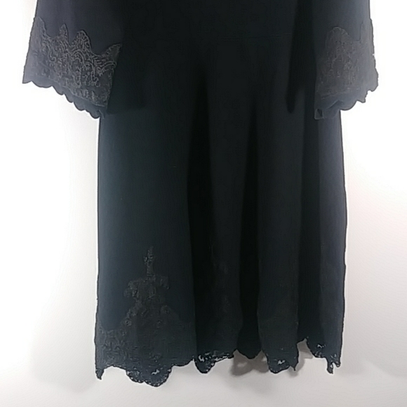 Charter Club woman black 3/4 Slv dress 1X - Picture 3 of 6